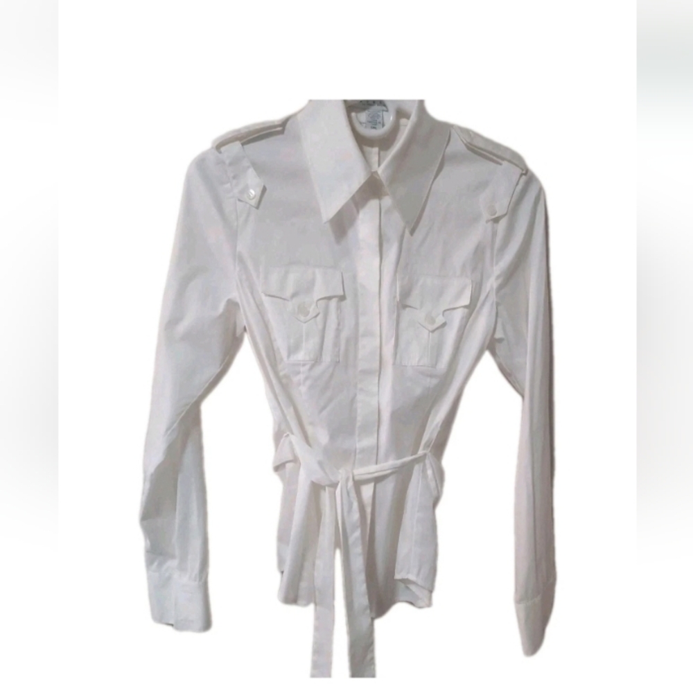 Vintage-Laundry by Shelli Segal White Elegant Blouse